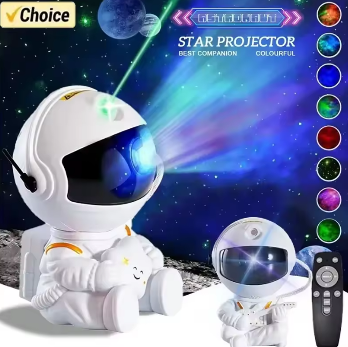 EISSLOLY astronaut projector LED night light starry sky projector lighting decoration bedroom room decoration children's gifts